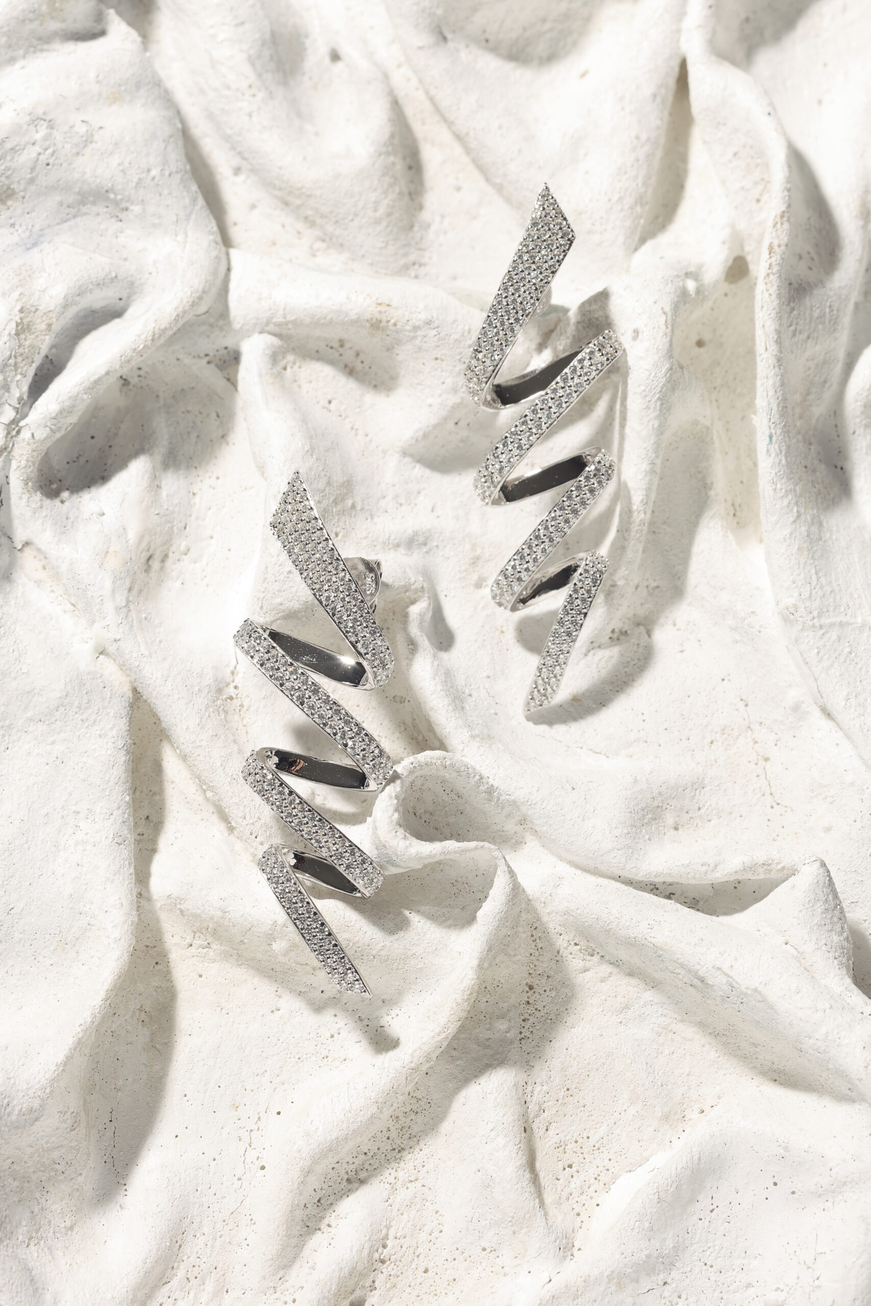 Boucles bridales zigZag