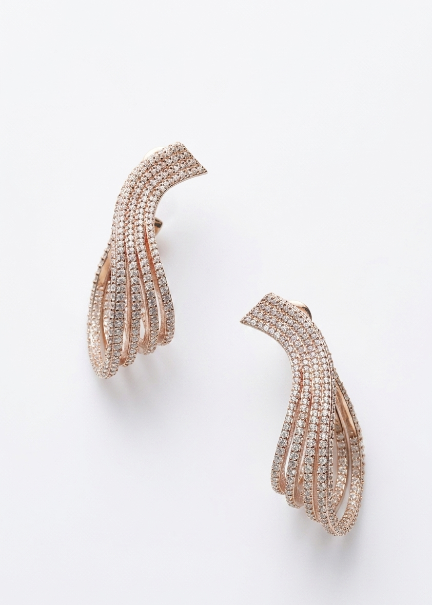 Boucles vague bridale-Or rose