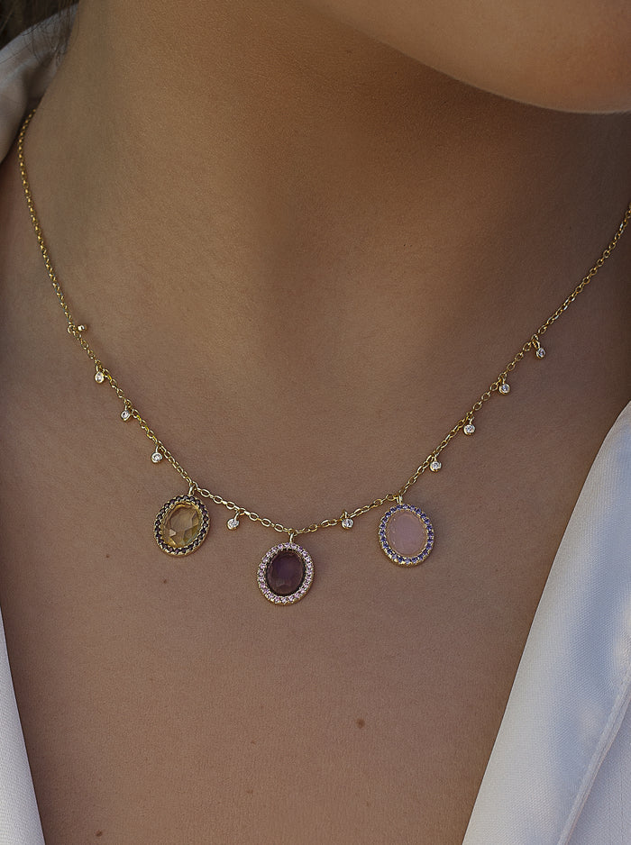 Collier trible stones dolcé