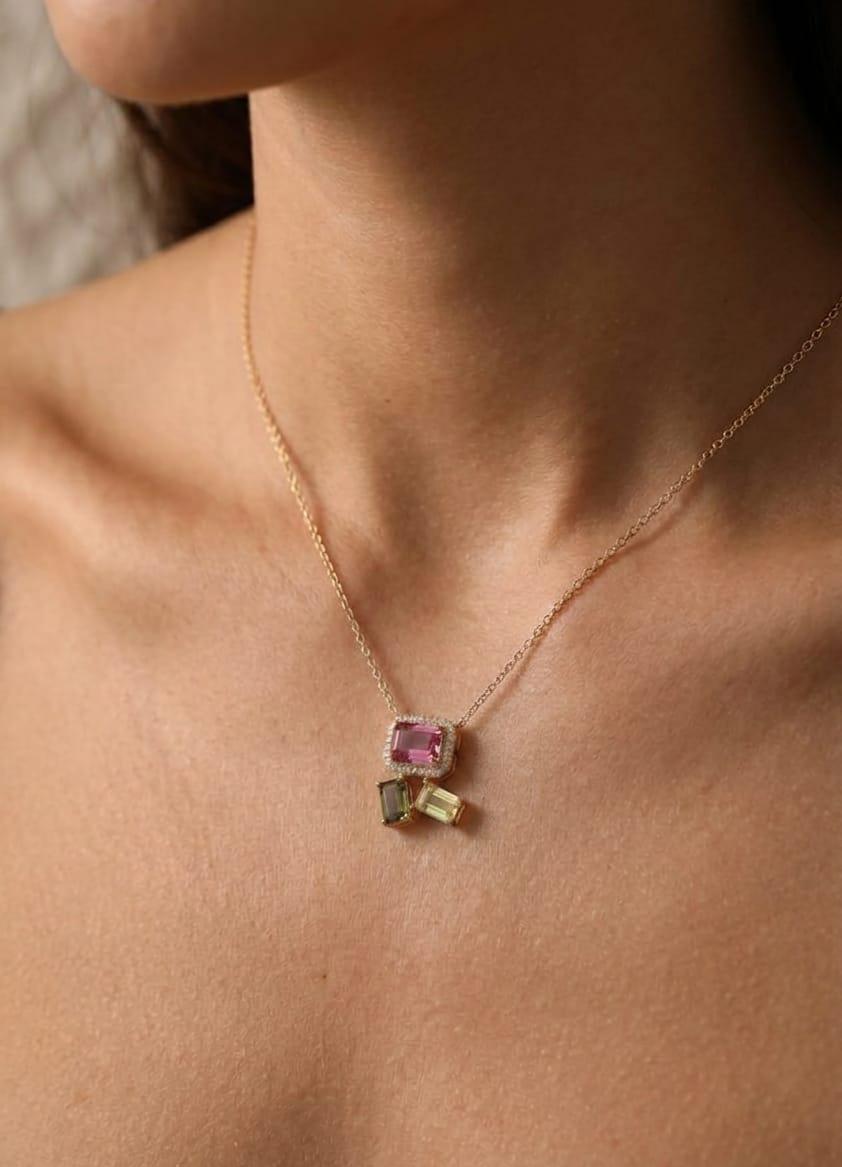 Collier trio Candy pastels bk