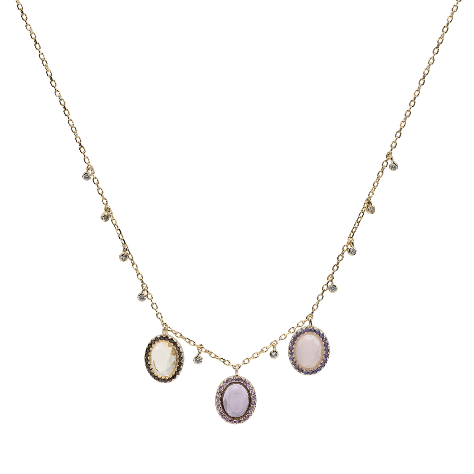 Collier trible stones dolcé