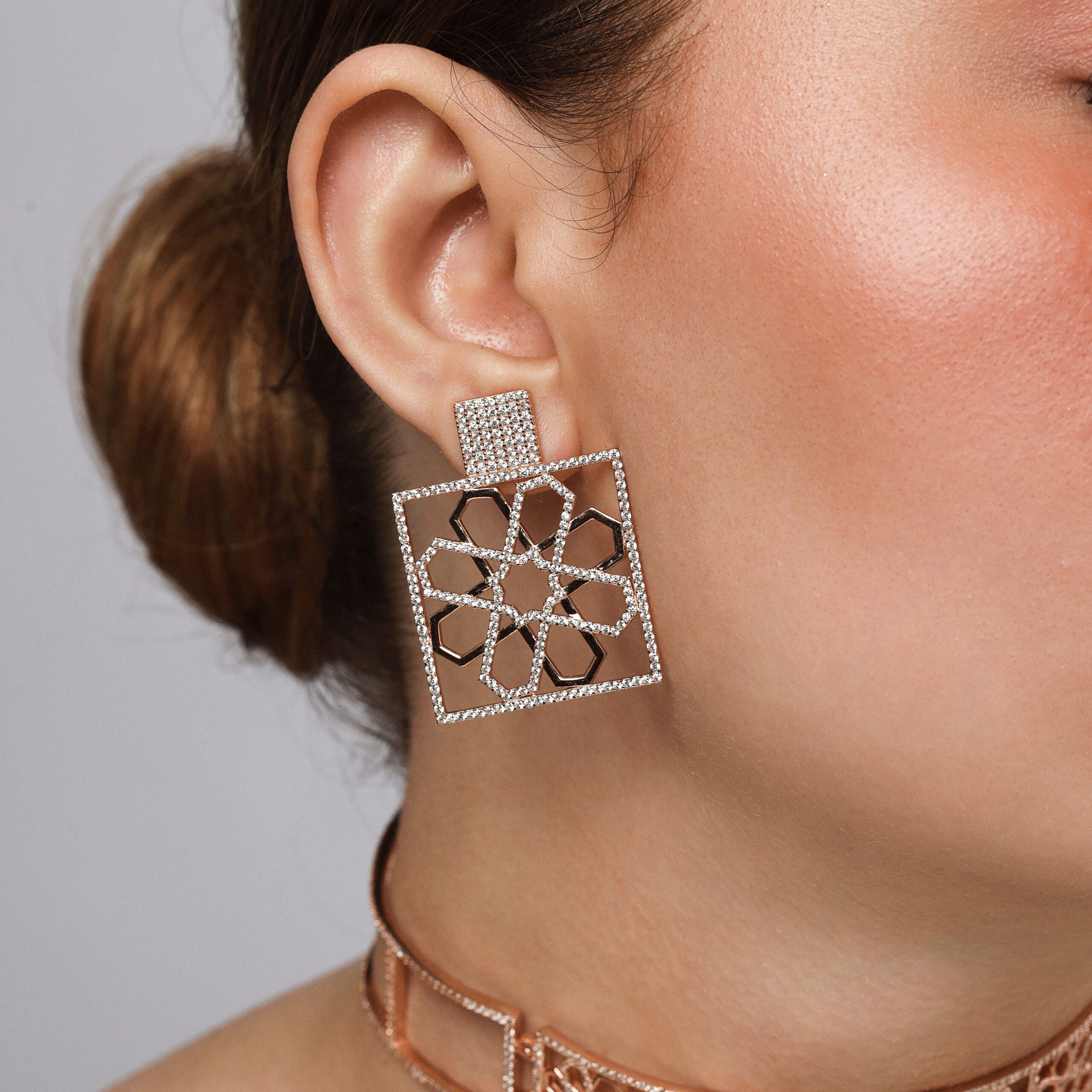 BOUCLES D'OREILLE ZELIJ SQUARE