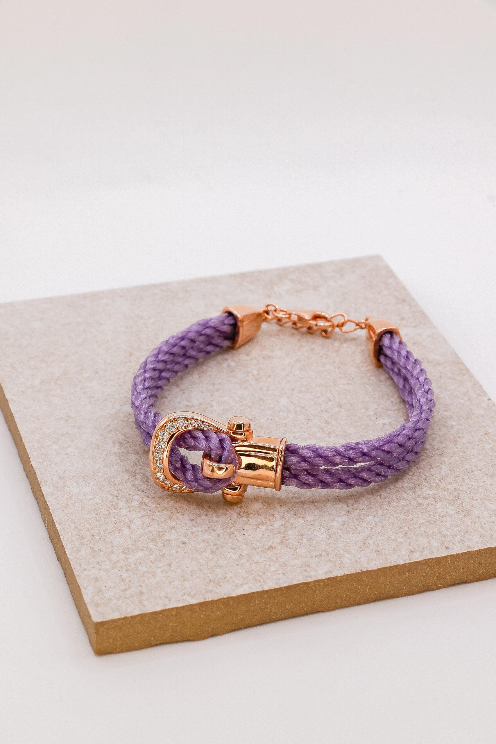 BRACELET LOCK DOUBLE CORDONS