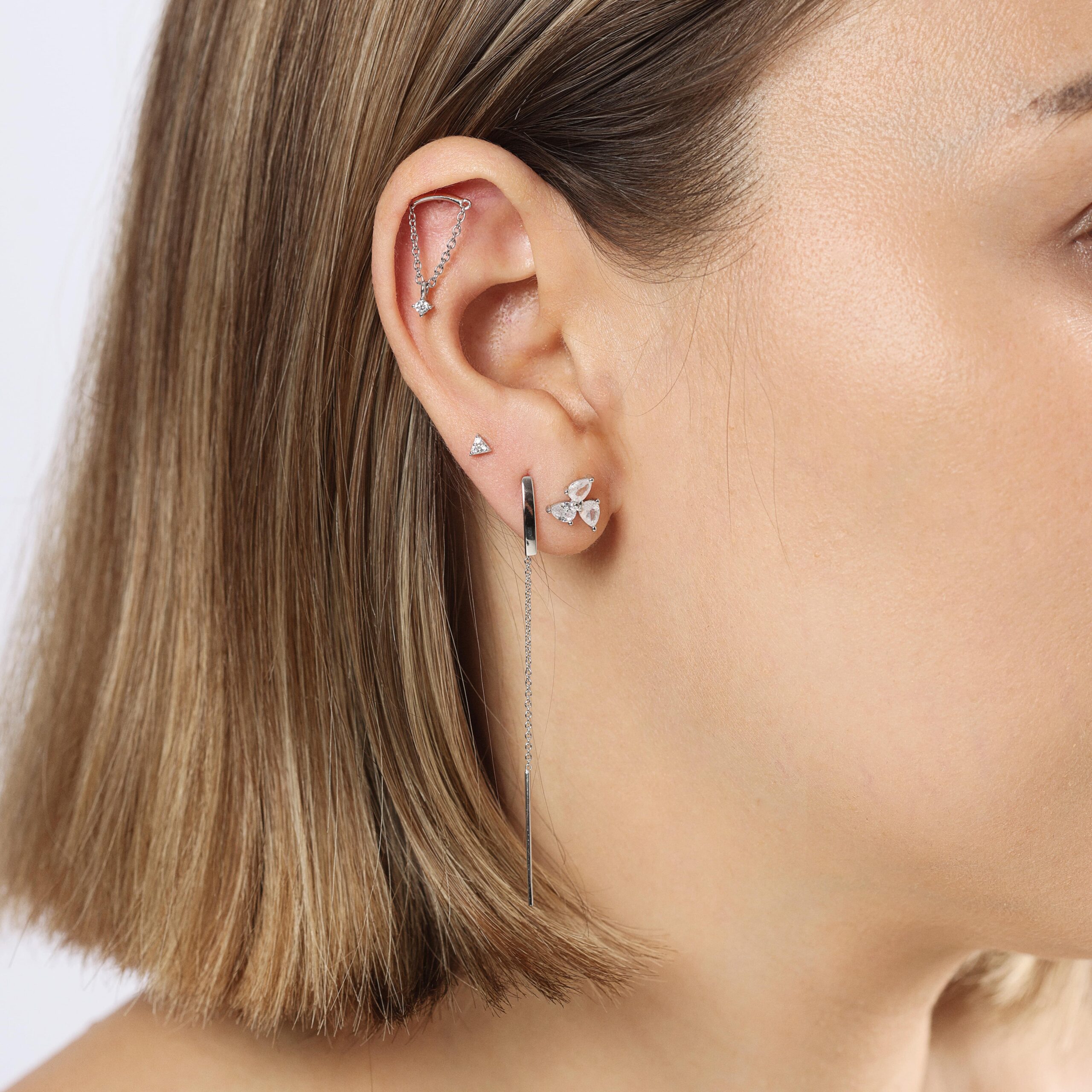 PIERCING TSH ARC CHAINE CZ