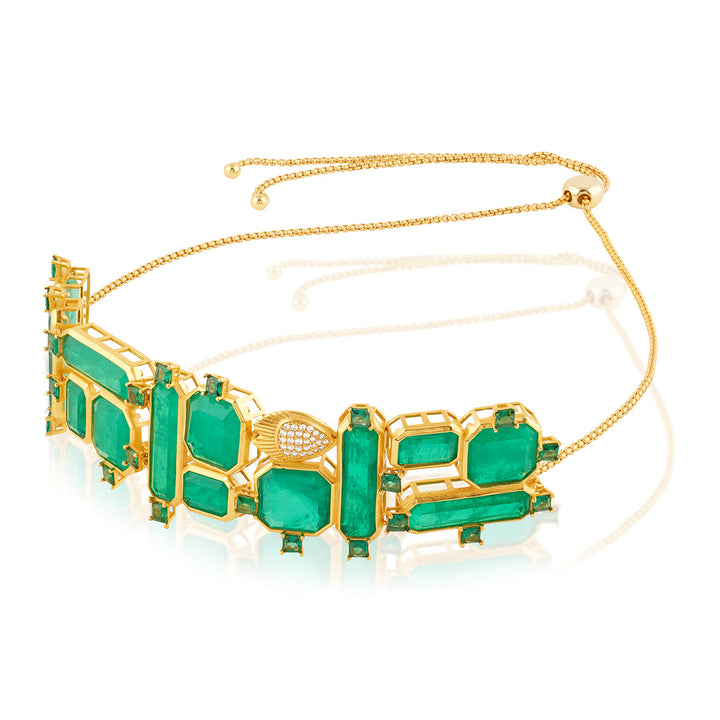 COLLIER JAYP ISHARYA GREEN EMERAUDE 2