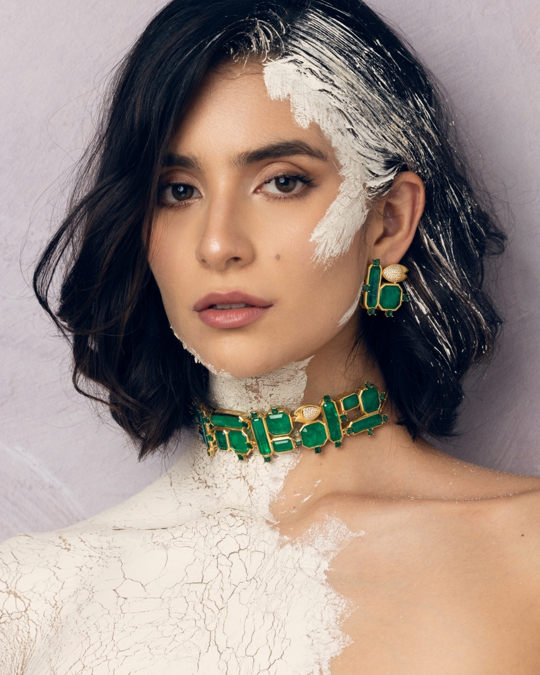 COLLIER JAYP ISHARYA GREEN EMERAUDE