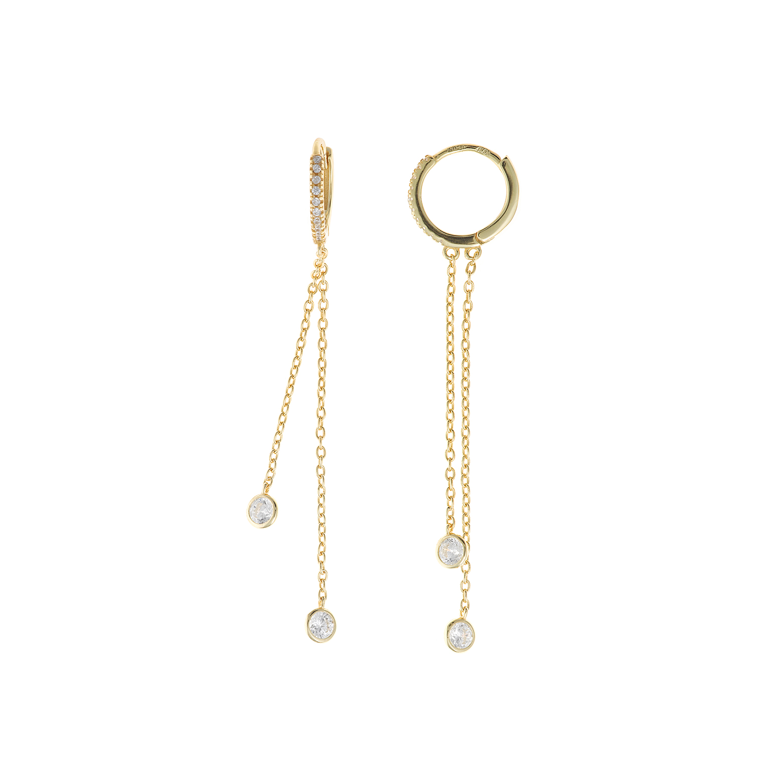 MINI CREOLE DOUBLE CHAINE 2