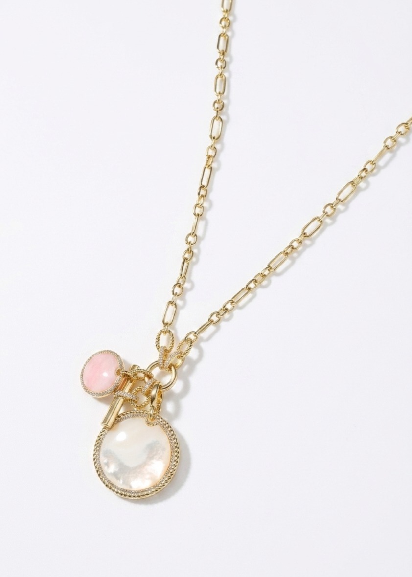 sautoire lucky multi medaillons pastels