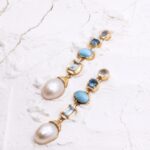 multi perline drop salva blue